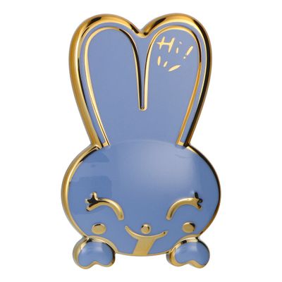 Phone stand RABBIT - stick- on - blue