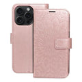 MEZZO Book case IPHONE 15 Pro mandala rose gold