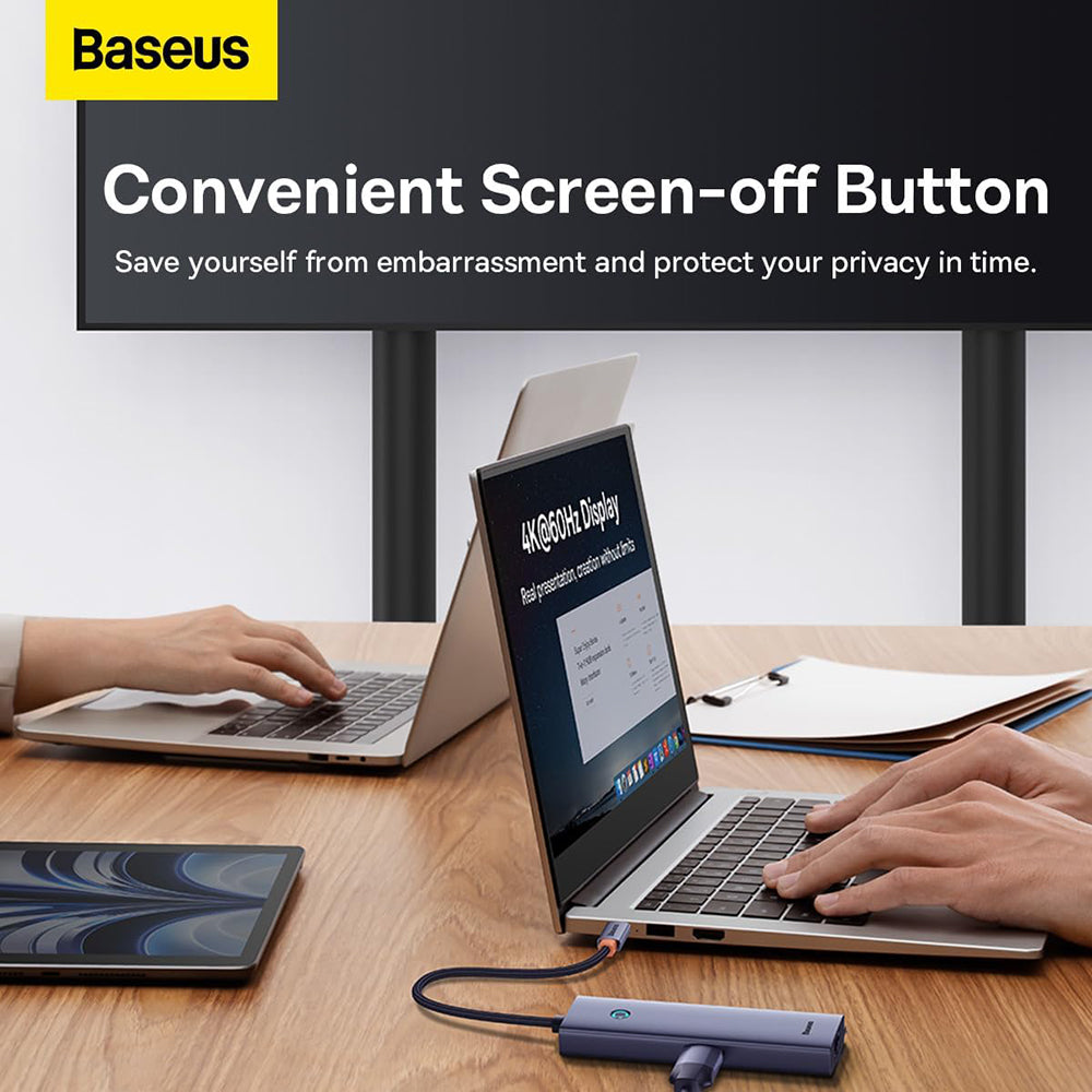 Baseus Docking Station UltraJoy - Type-C to HDMI, 4 x USB, 4K@30Hz - Space Grey
