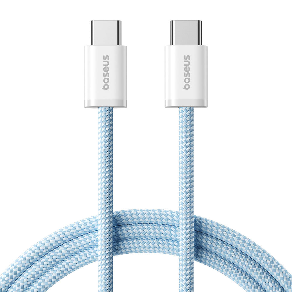 Baseus - Data Cable - Type-C, 100W, 480Mbps, Smart Chip, 1m - Blue