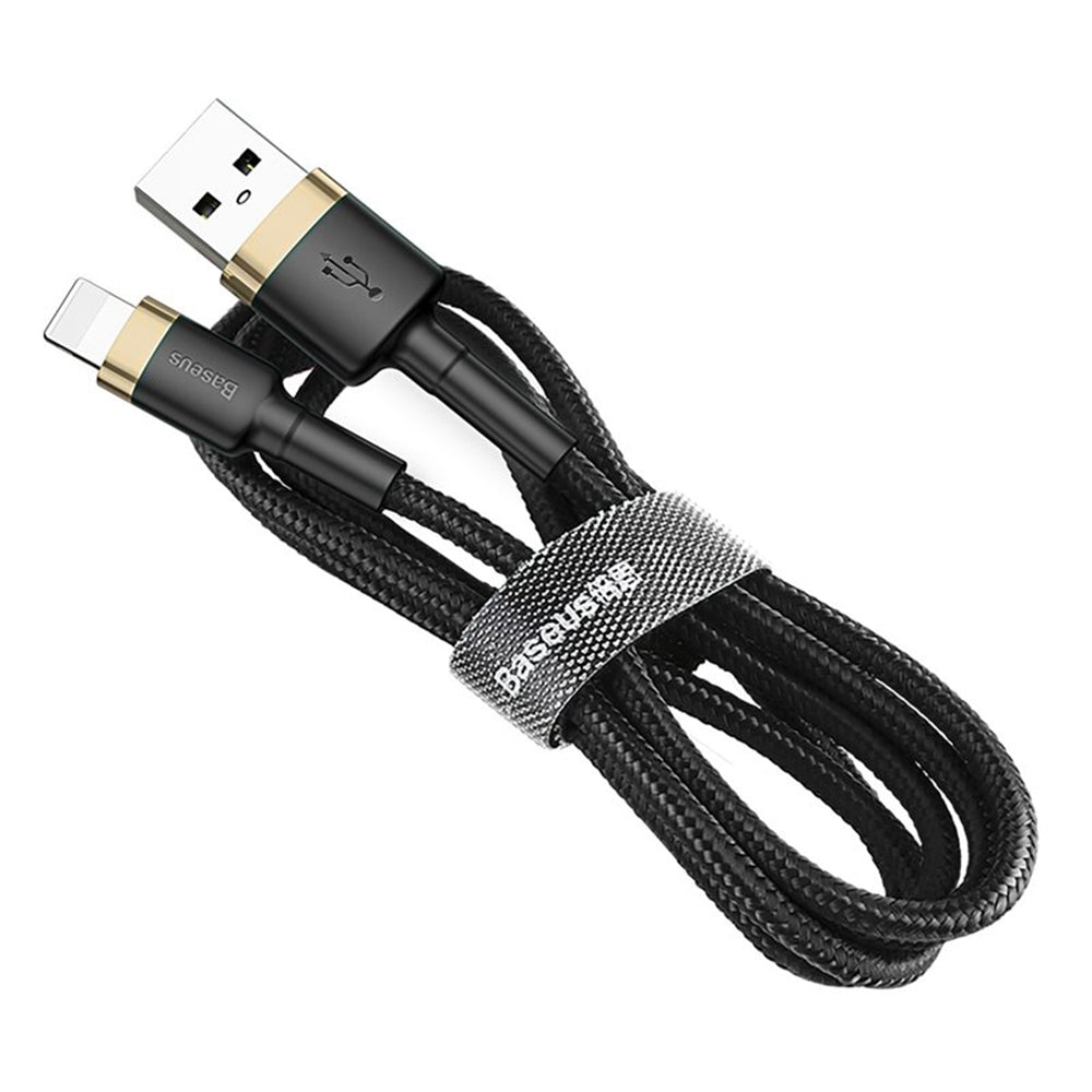 Baseus - Data Cable Cafule - USB to Lightning, 1m - Black/Gold