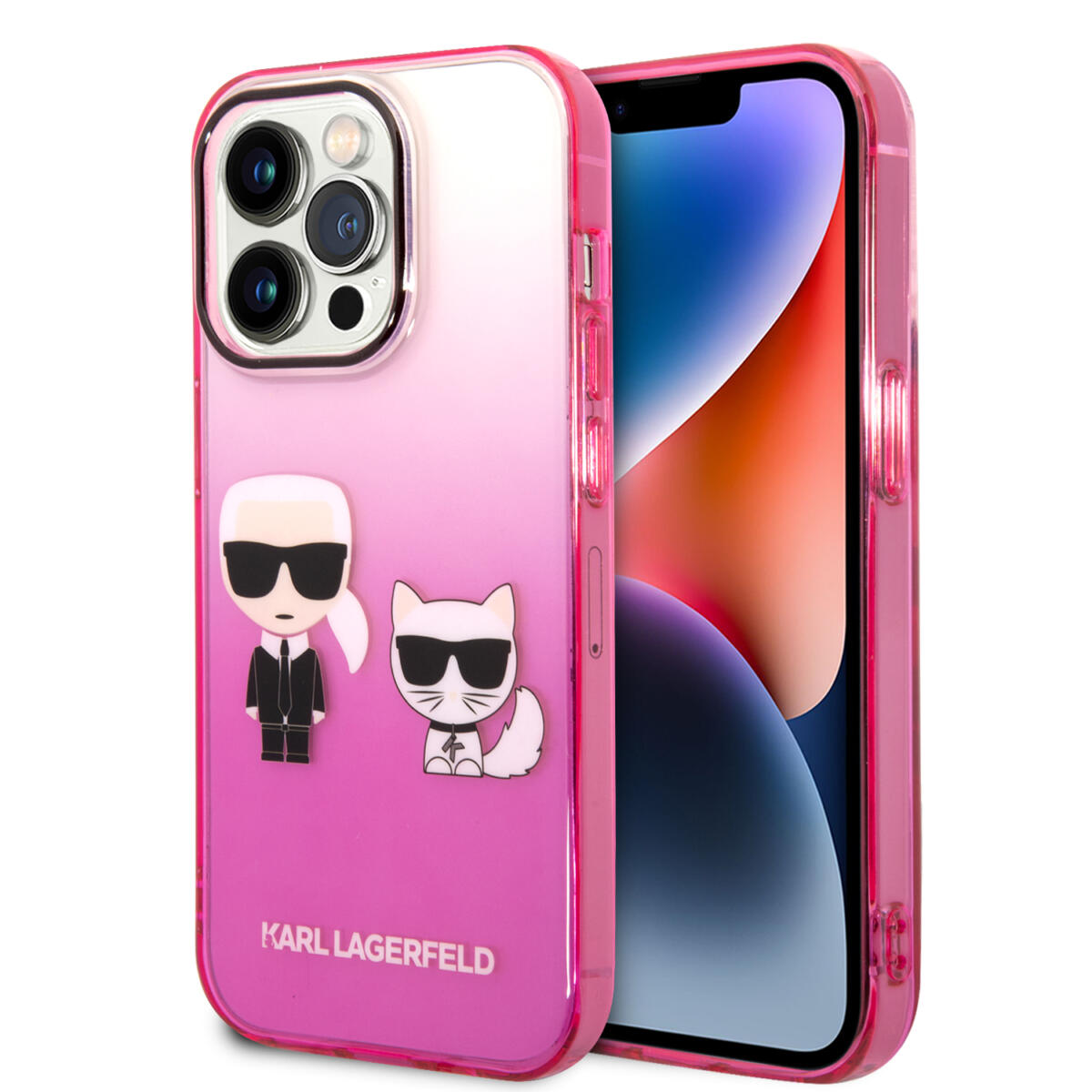 Karl Lagerfeld Back Cover Case  – iPhone 14 Pro (Pink - KLHCP14LTGKCP)