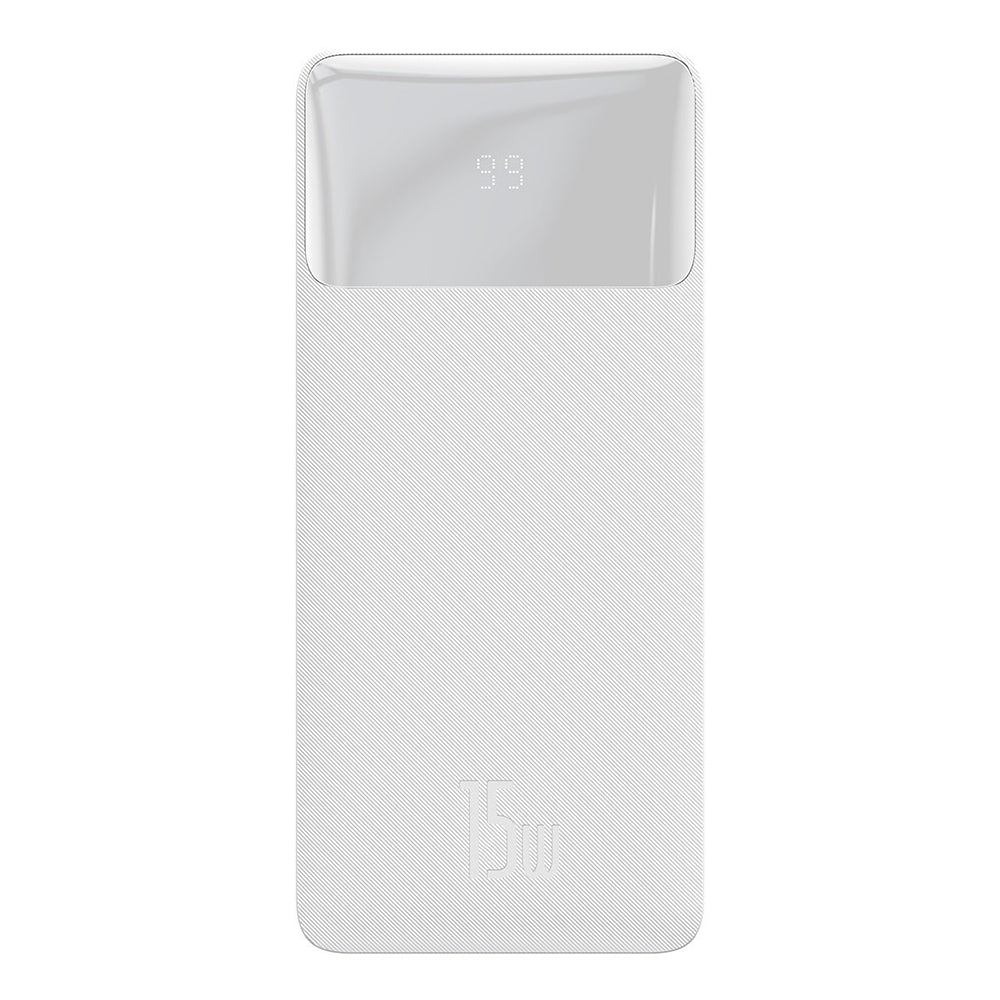 Baseus - Power Bank Bipow - Digital Display 20000mAh - White