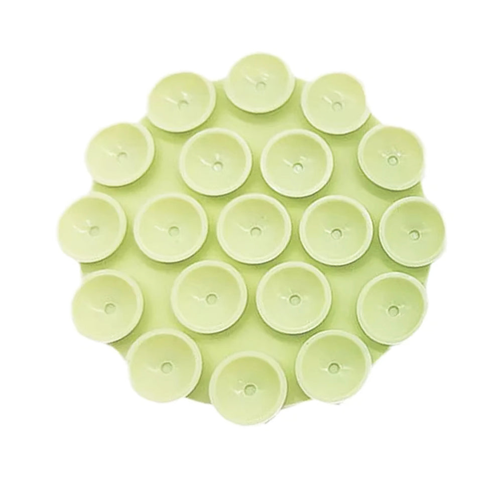 Phone Holder - Suction Pad for SelfiesRound Shape - Green