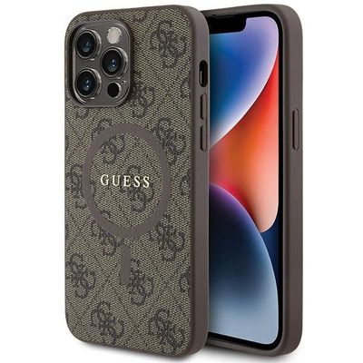 GUESS case IPHONE 13 Pro Max GUHMP13XG4GFRW 4G Ring brown