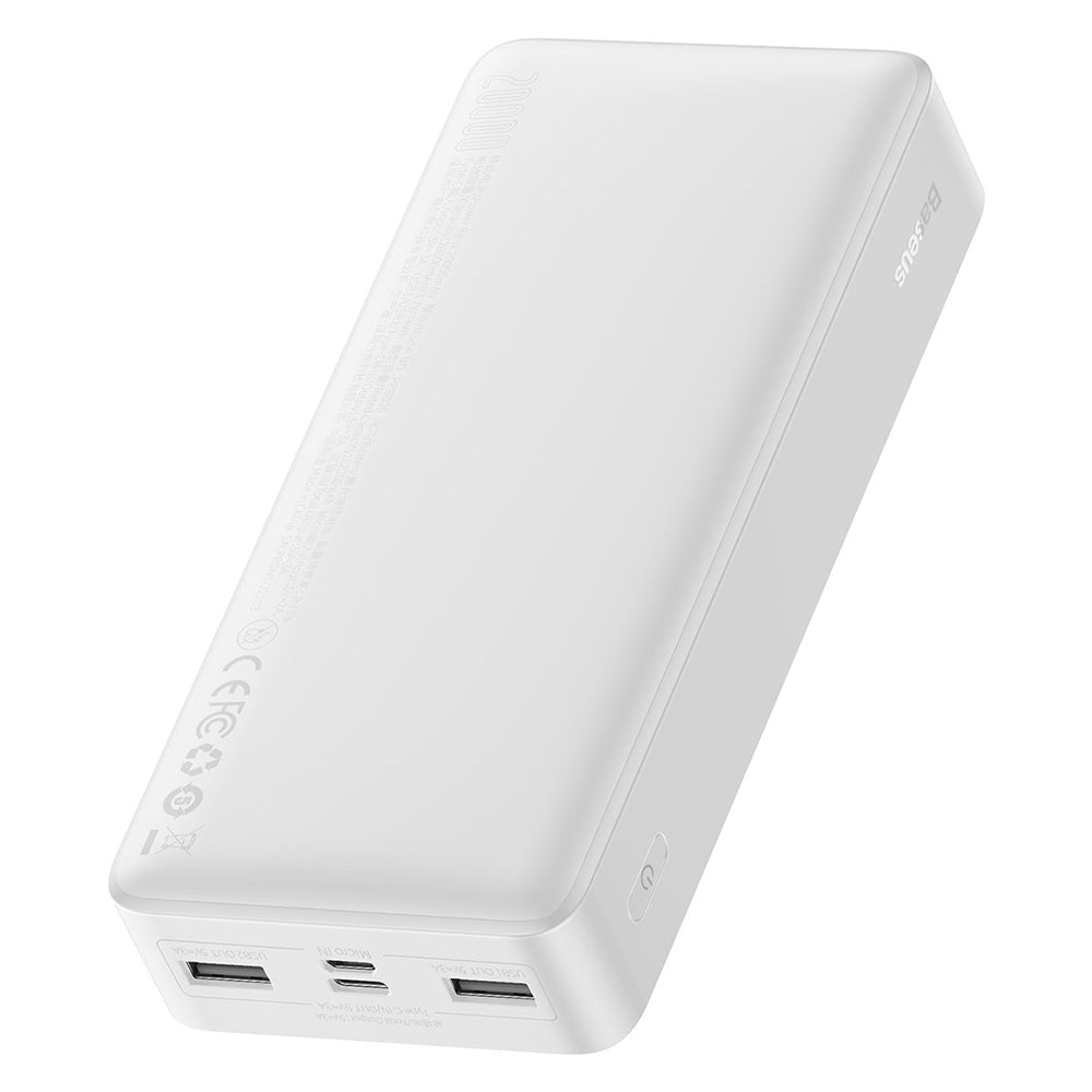 Baseus - Power Bank Bipow - Digital Display 20000mAh - White