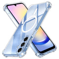 Shockproof Clear Silicone MagSafe - Samsung Galaxy A25 5G - Clear