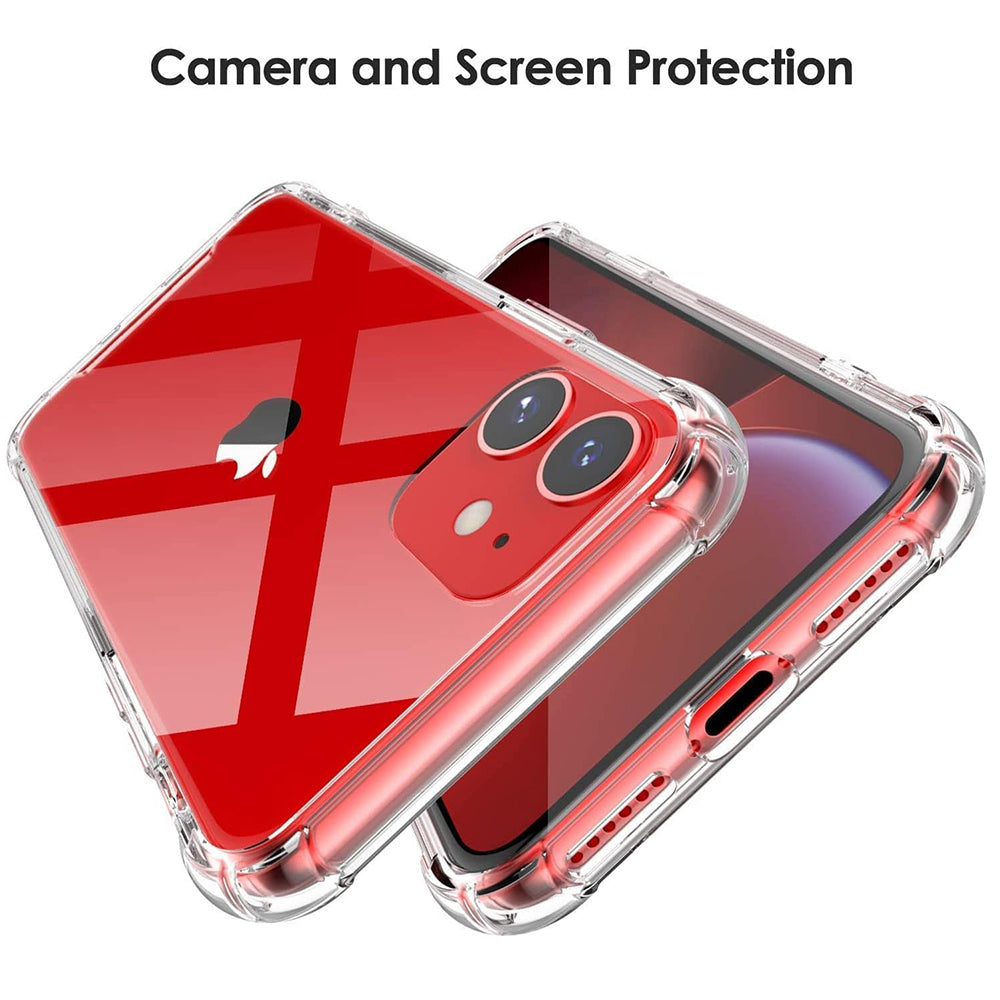 Shockproof Clear Silicone - iPhone 12 - Clear
