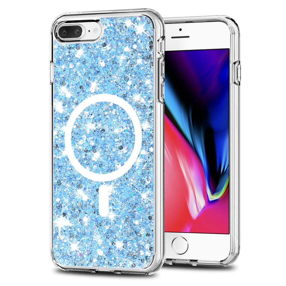 Sparkly Glitter MagSafe Case - iPhone 7 Plus/8 Plus - Blue