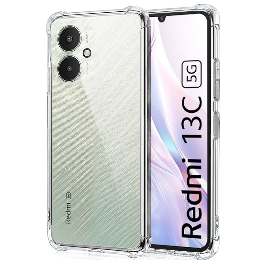 Shockproof Clear Silicone - Xiaomi Redmi 13C 5G - Clear