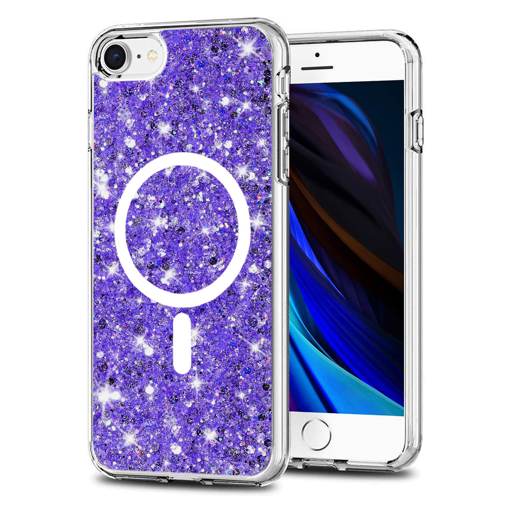 Sparkly Glitter MagSafe Case - iPhone 7/8/SE 2/SE 3 - Purple
