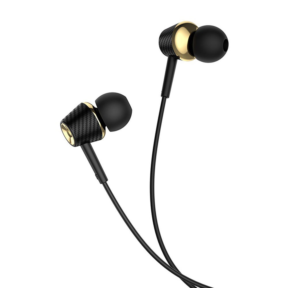 Wired Earphones Graceful - 3.5mm, Microphone, 1.2m - Black