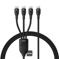 Baseus - Data Cable Flash - Fast Charge, 3in1, 100W , 480Mbps 1.5m - Black