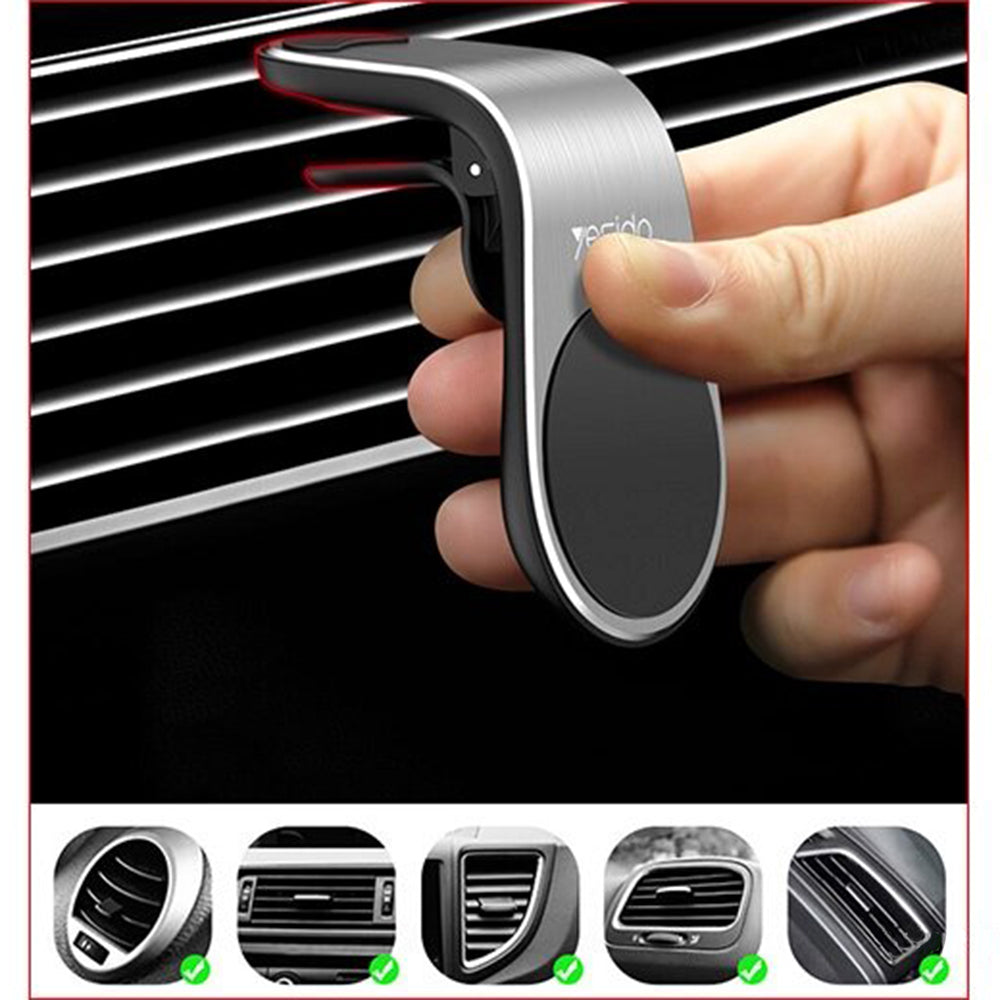 Yesido - Car Holder - Magnetic Grip for Air Vent - Black