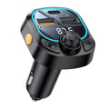Yesido - FM Transmitter, Dual-Port USB-C + USB-A, Bluetooth 5.3, 15W - Black
