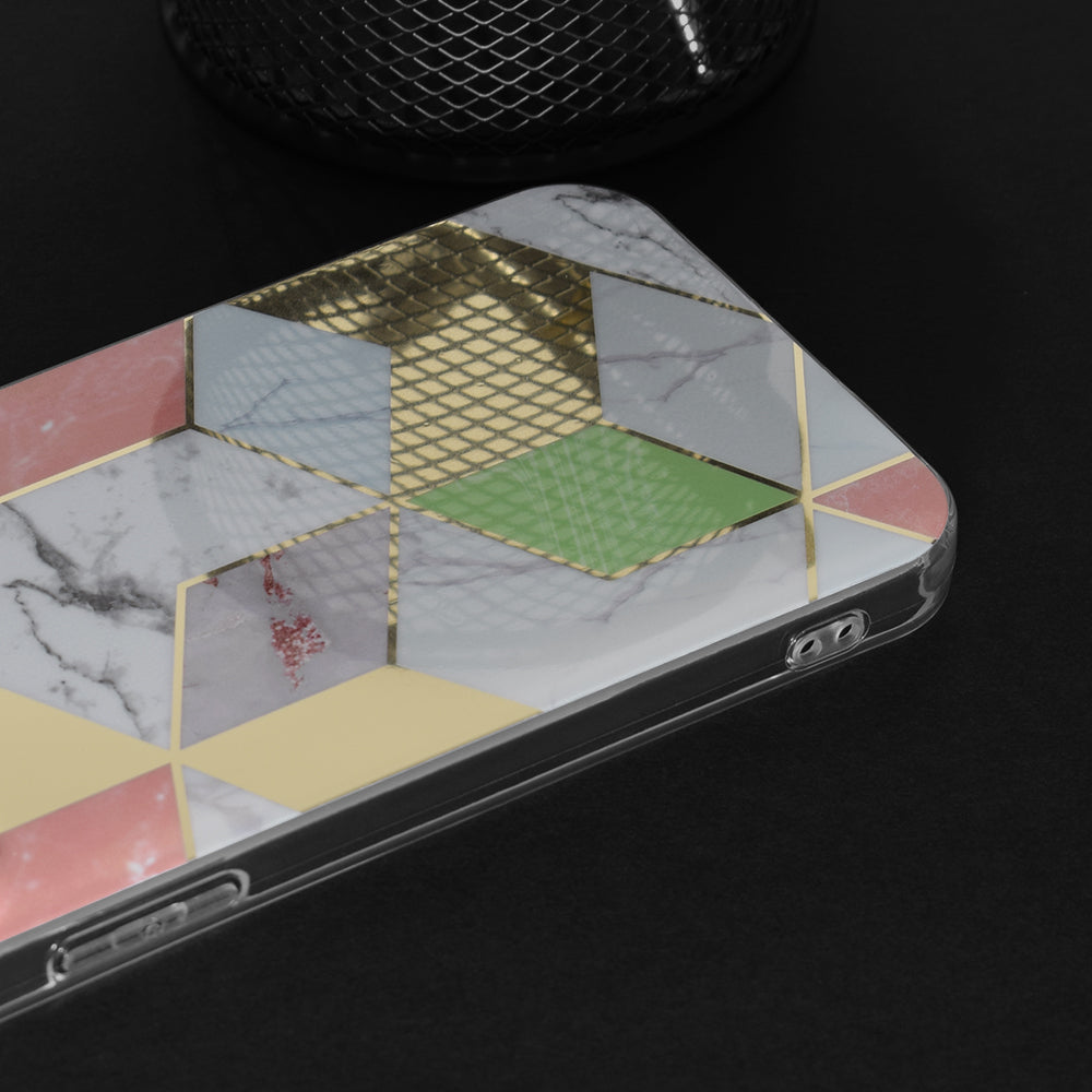 Marble Series Case - Samsung Galaxy S21 Ultra - Purple Hex