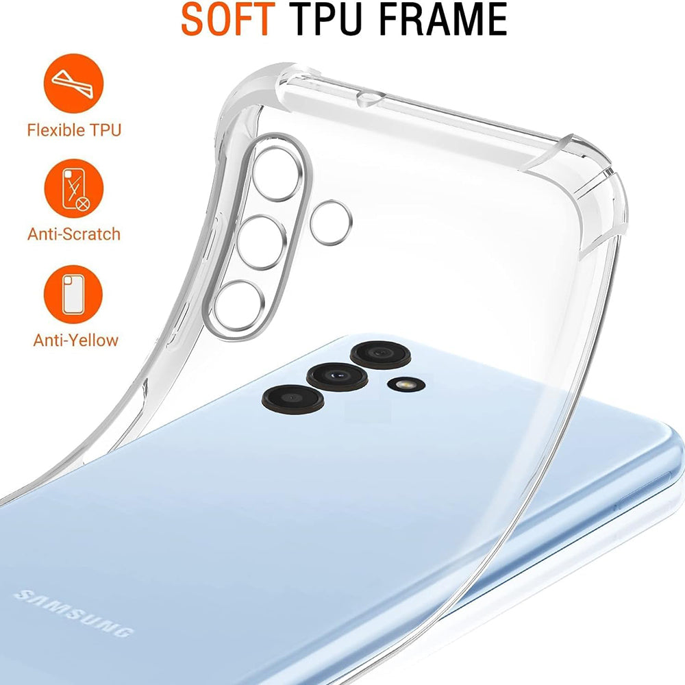 Shockproof Clear Silicone - Samsung Galaxy A13 5G/A04S - Clear