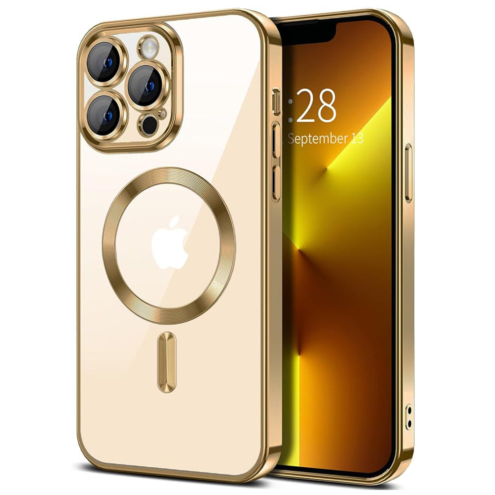 Luxury Crystal MagSafe - iPhone 13 Pro Max - Gold