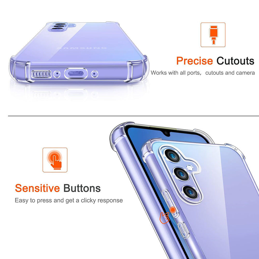Shockproof Clear Silicone - Samsung Galaxy A35 5G - Clear