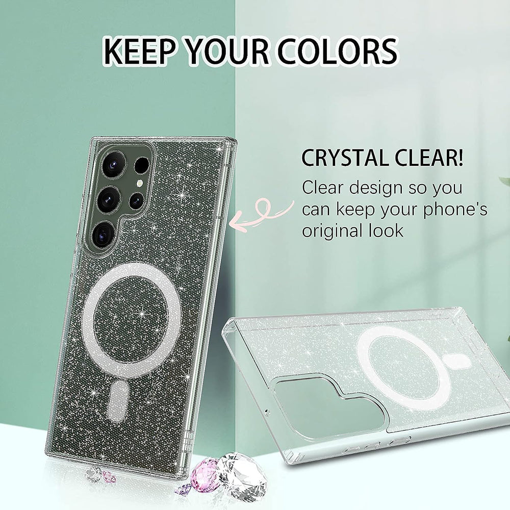 SparkleSkin MagSafe Series - Samsung Galaxy S23 Ultra - Clear