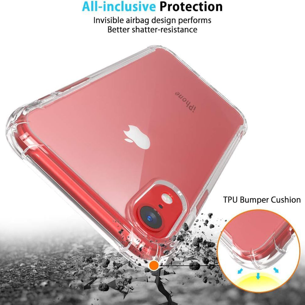 Shockproof Clear Silicone - iPhone XR - Clear