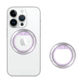 MagSafe Phone Ring (MPR2) - Round Shape, Aluminium Alloy - Silver / Light Purple