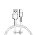 Baseus - Data Cable - USB to Type-C Fast Charging, 66W, 6A, 1m - White