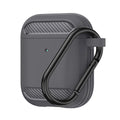 Carbon Silicone - for AirPods 1 / AirPods 2 - Gray