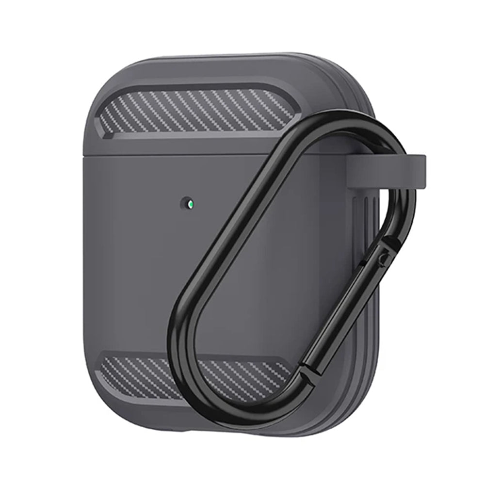 Carbon Silicone - for AirPods 1 / AirPods 2 - Gray
