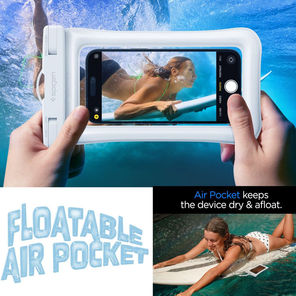 Spigen - Waterproof Case - IPX8, for Phone 3.5 - 7" - White