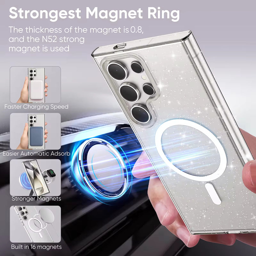 SparkleSkin MagSafe Series - Samsung Galaxy S24 Ultra - Clear