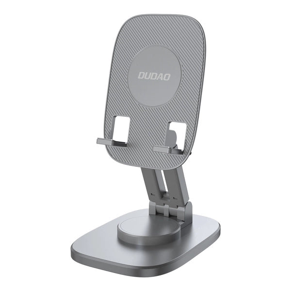 Dudao desk telescopic stand foldable stand for phone / tablet gray
