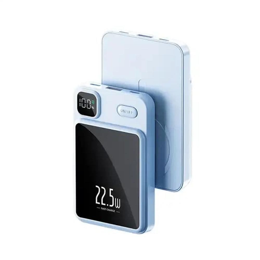 Wireless MagSafe Power Bank - 2x Type-C, USB, 22.5W, 10000mAh - Sky Blue