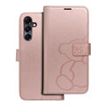 MEZZO Book case SAMSUNG A16 5G teddy bear rose gold