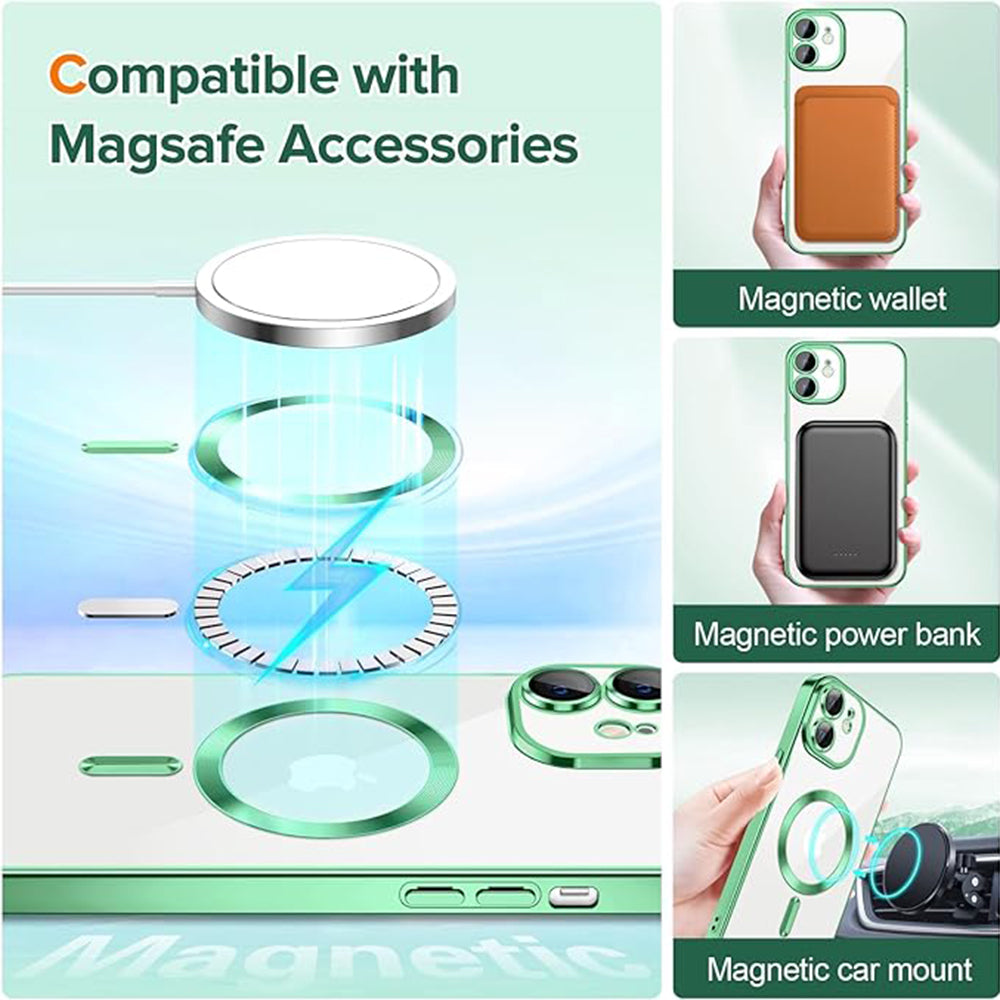 Luxury Crystal MagSafe - iPhone 12 - Light Green