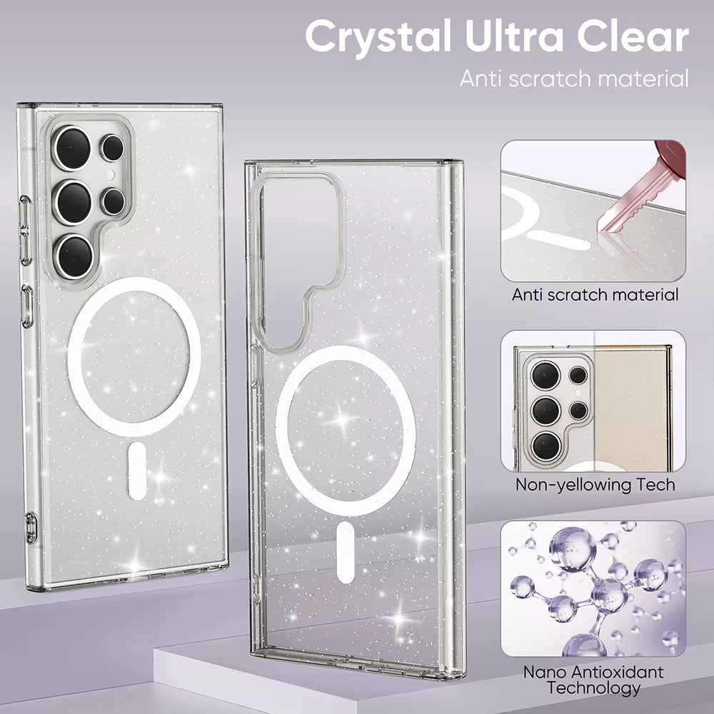SparkleSkin MagSafe Series - Samsung Galaxy S24 Ultra - Clear