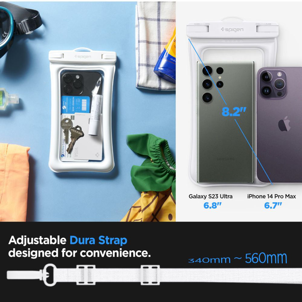 Spigen - Waterproof Case - IPX8, for Phone 3.5 - 7" - White