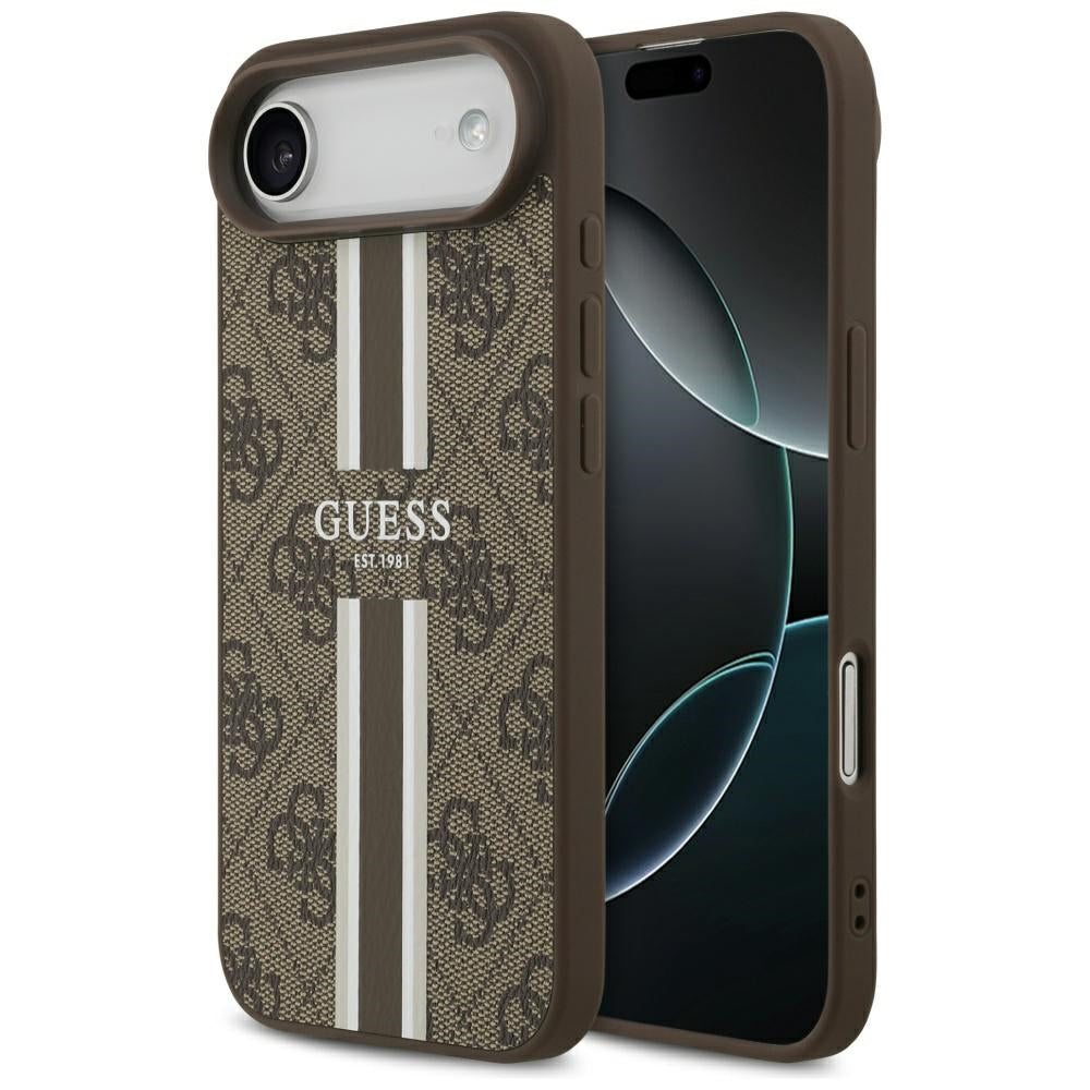 Guess - Hardcase 4G Printed Stripes MagSafe - iPhone 17 Air - Brown