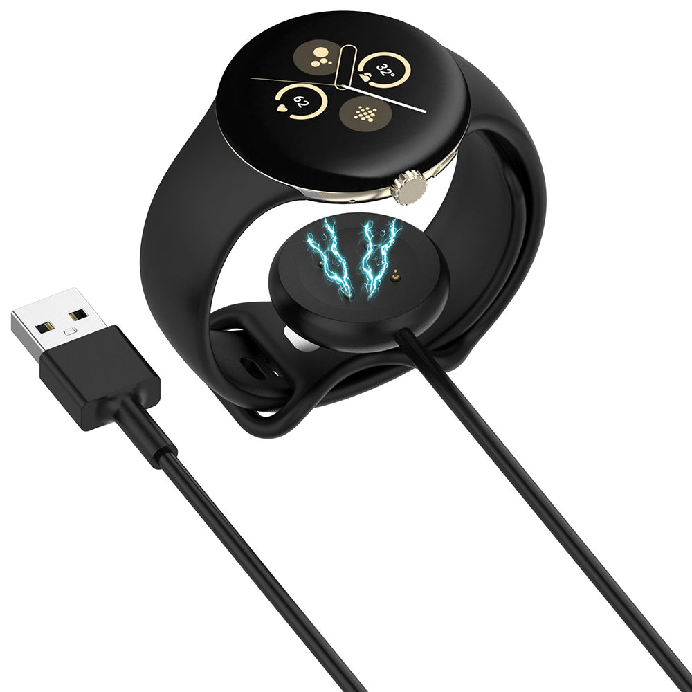 SmartWatch Wireless Charging Cable - for Google Pixel Watch 3 USB - Black
