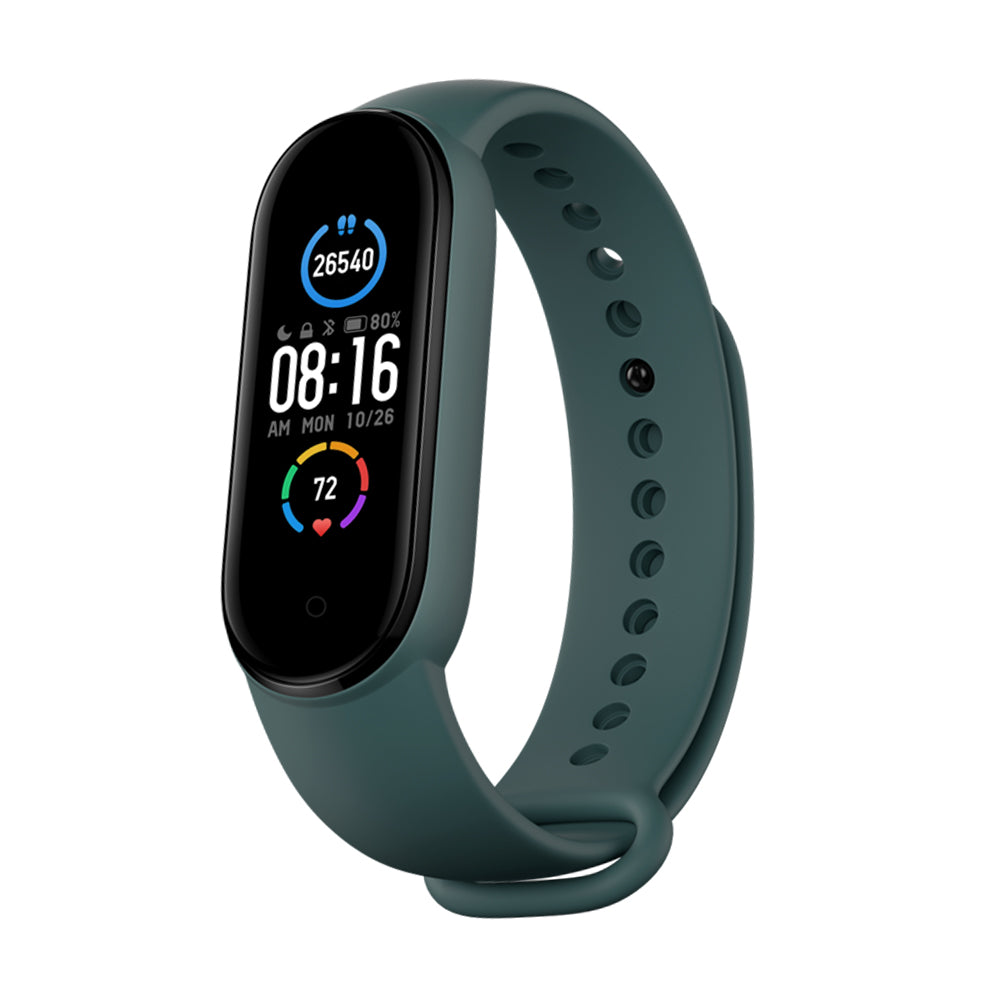 Watchband (W013) - Xiaomi Mi Band 5 / 6 / Amazfit Band 5 - Dark Green