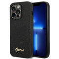 GUESS case IPHONE 14 Pro GUHCP14LHGGSHK Glitter Logo black