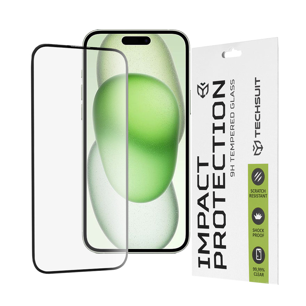 111D Full Cover / Full Glue Glass - iPhone 15 Plus / iPhone 16 Plus - Black