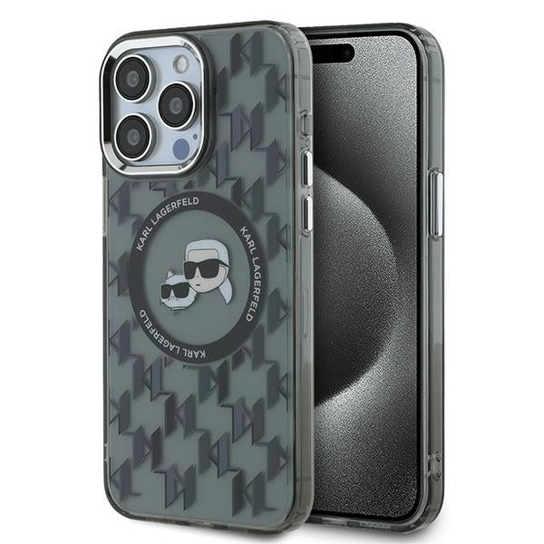 Karl Lagerfeld - MagSafe - iPhone 15 Pro Max - Monogram Karl&Choupette Head