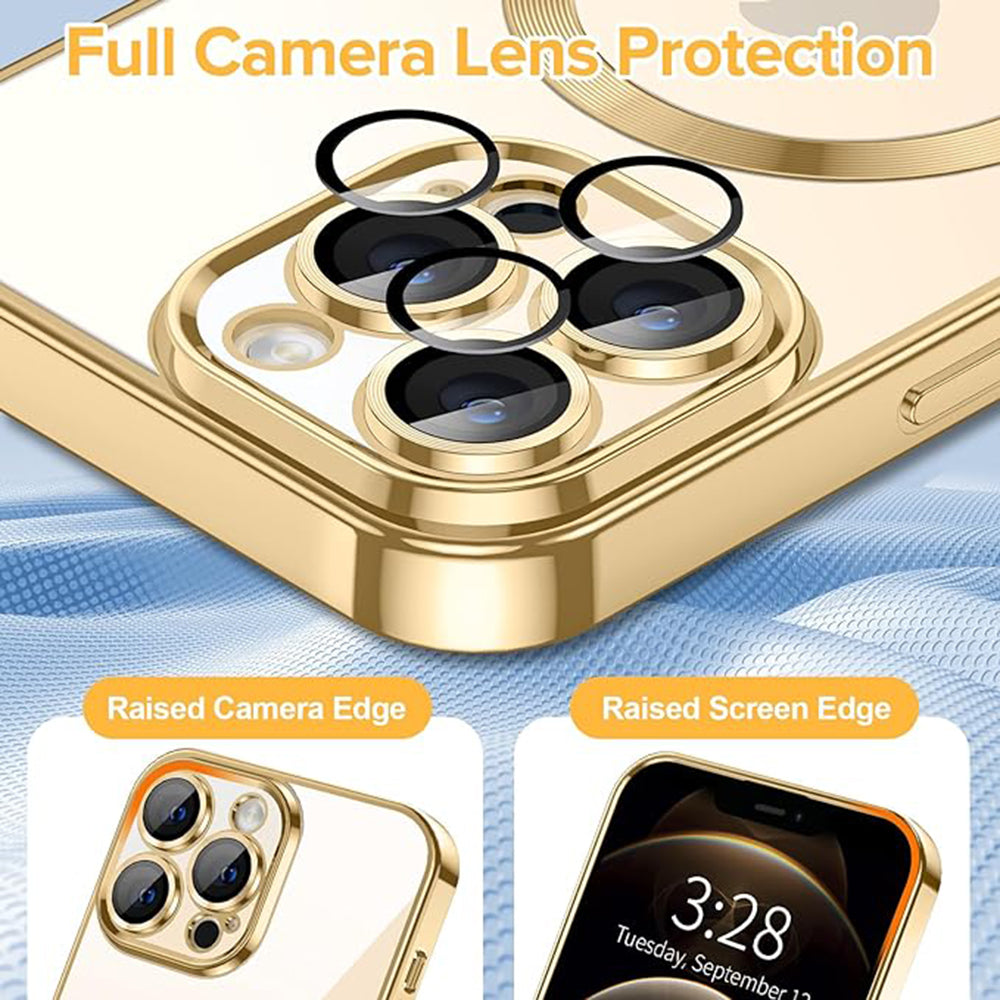 Luxury Crystal MagSafe - iPhone 12 Pro Max - Gold