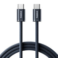 Baseus - Data Cable - Type-C, 100W, 480Mbps, Smart Chip, 1m - Cosmic Black