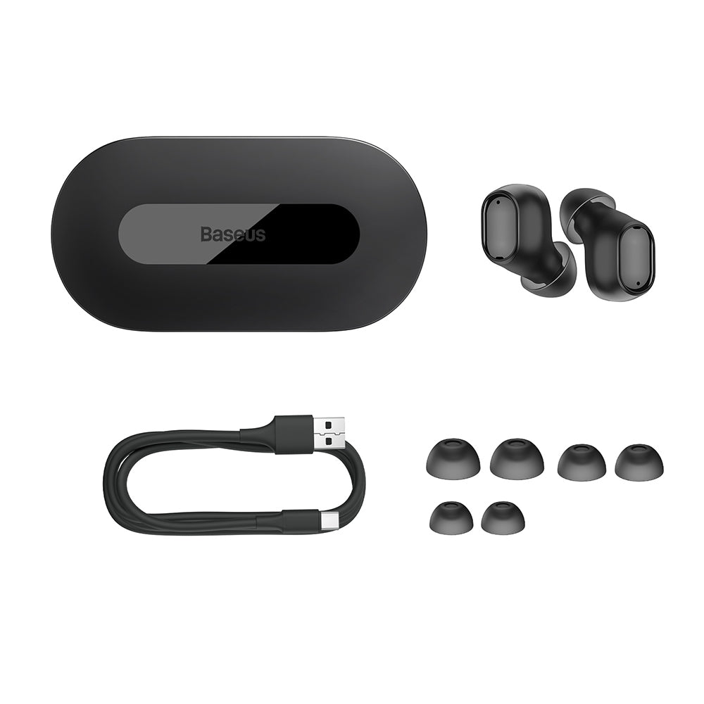 Baseus Wireless Earbuds Bowie EZ10 - Bluetooth 5.3, True Wireless - Black