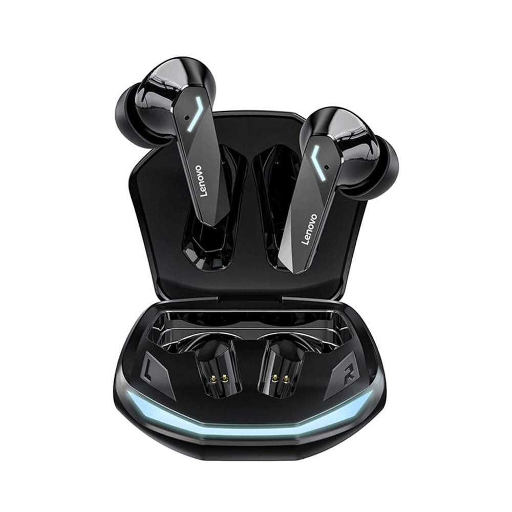 Lenovo Wireless Earbuds - Bluetooth 5.3, Gaming Dual Mode, HD Calls - Black