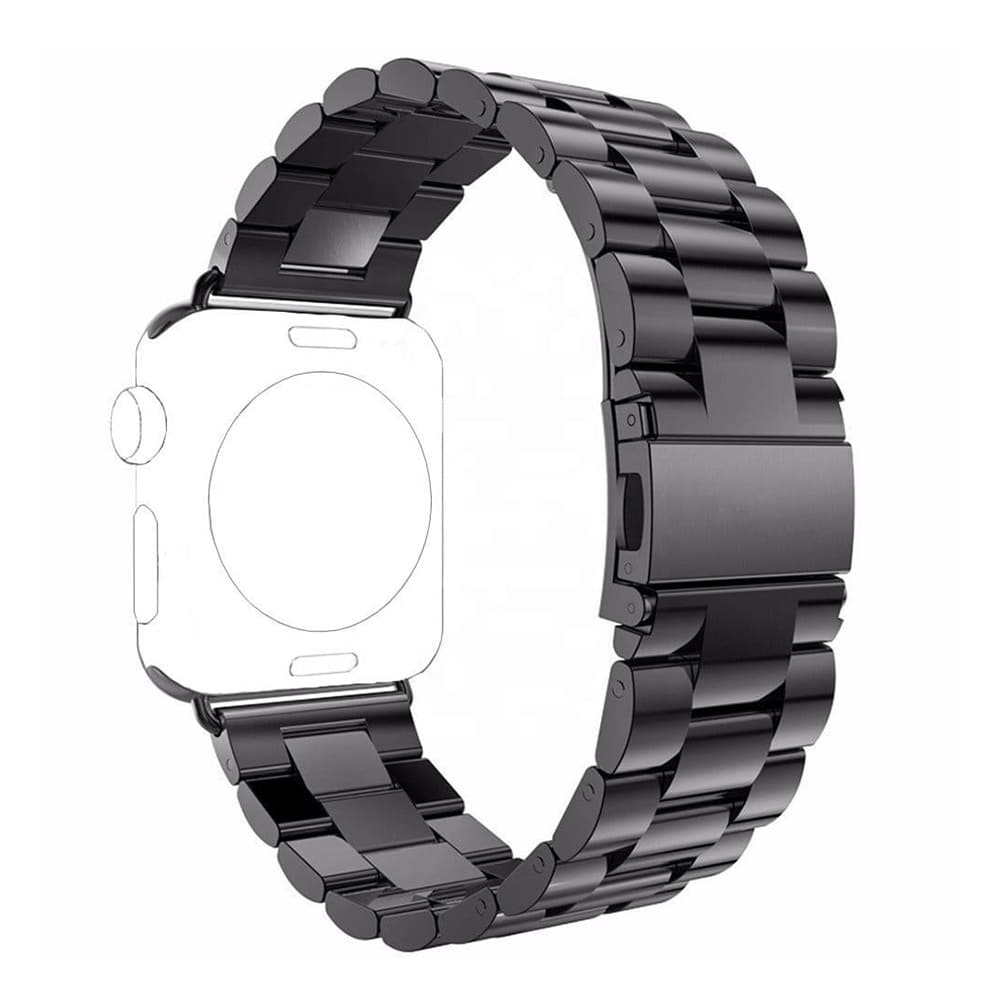 Watchband (W036) - Apple Watch 1/2/3/4/5/6/7/8/9/SE (38/40/41mm) - Black