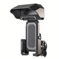Yesido - Bike Phone Holder - with Rain Cover, Non-Slip Silicone - Black