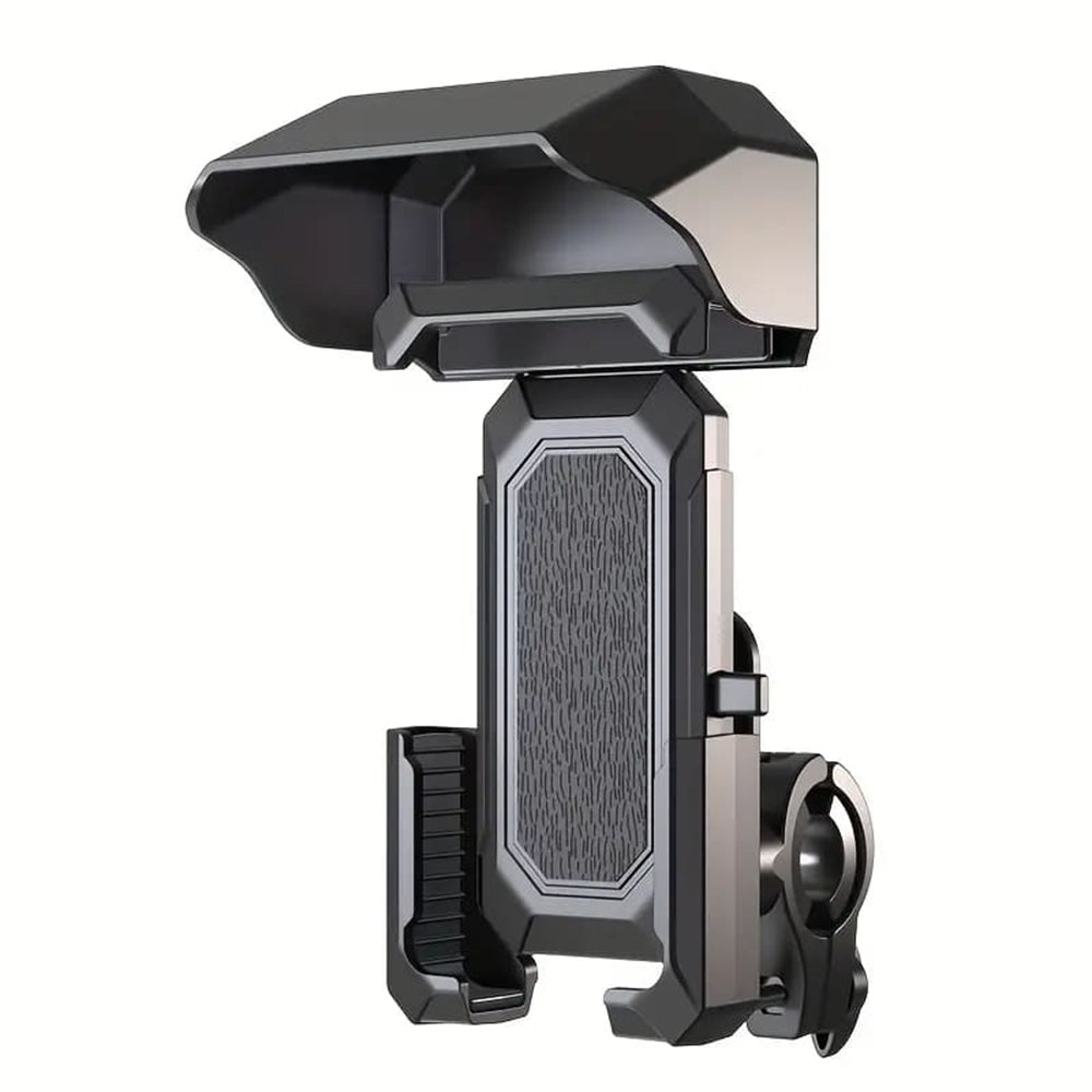 Yesido - Bike Phone Holder - with Rain Cover, Non-Slip Silicone - Black